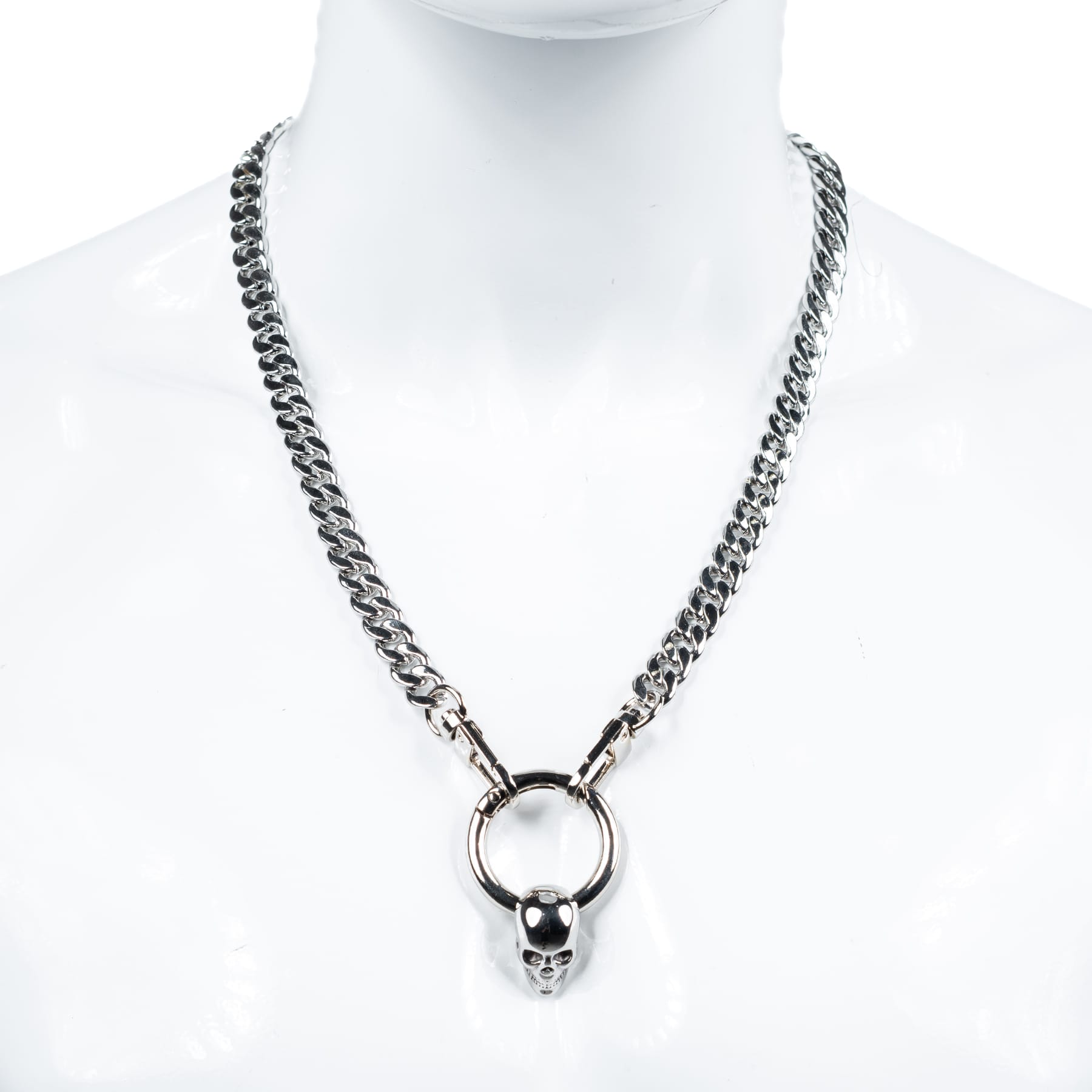 Custom Chop Shop Accessory 24" Wornstar Custom Necklace Chain - Skull Charm