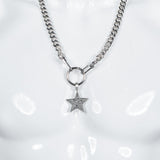 Custom Chop Shop Accessory Wornstar Custom Necklace Chain - Star with Skulls