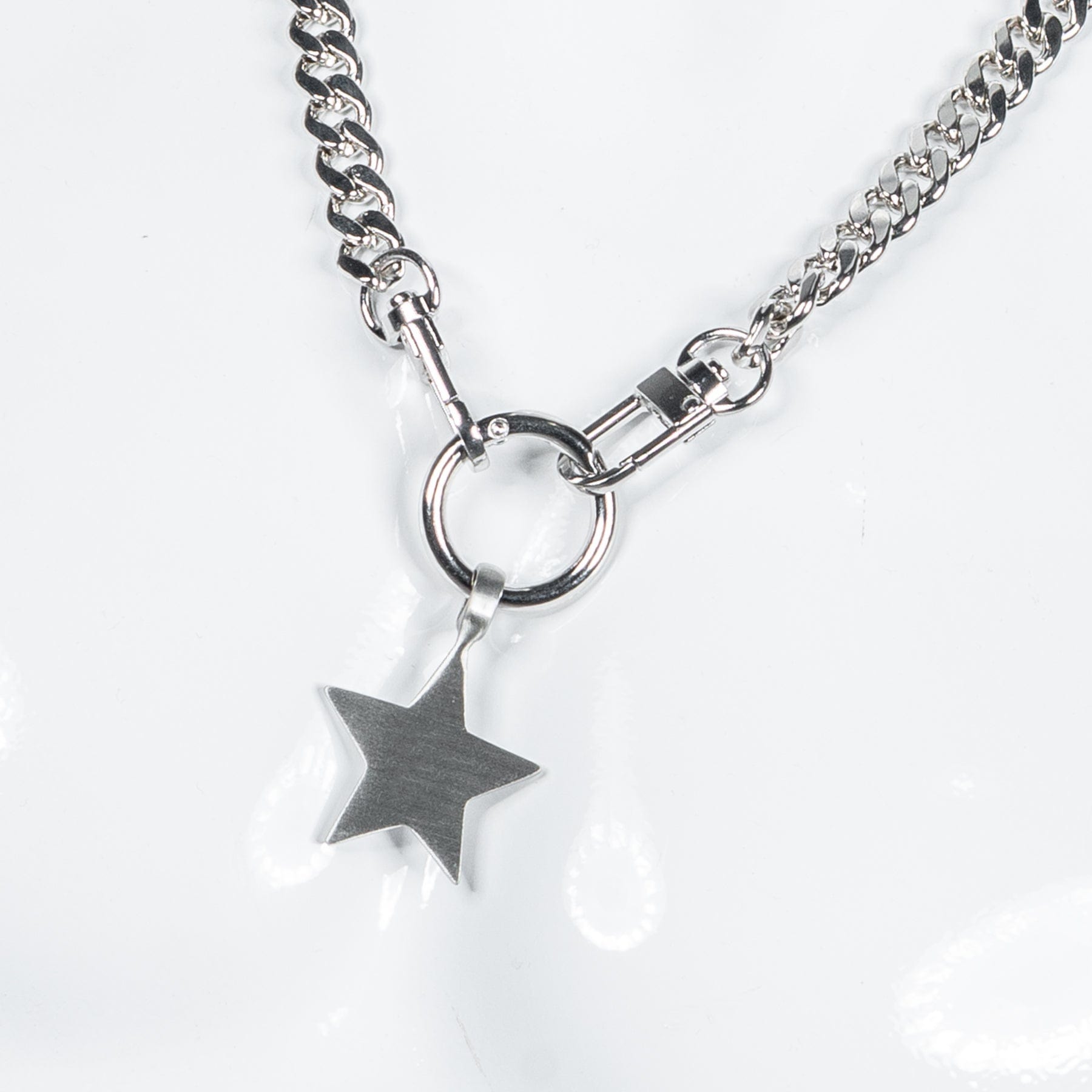Custom Chop Shop Accessory Wornstar Custom Necklace Chain - Star with Skulls