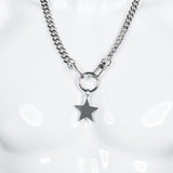 Custom Chop Shop Accessory Wornstar Custom Necklace Chain - Star with Skulls