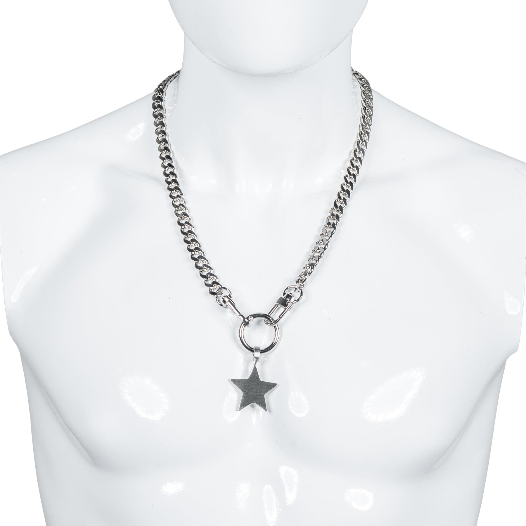 Custom Chop Shop Accessory Wornstar Custom Necklace Chain - Star with Skulls