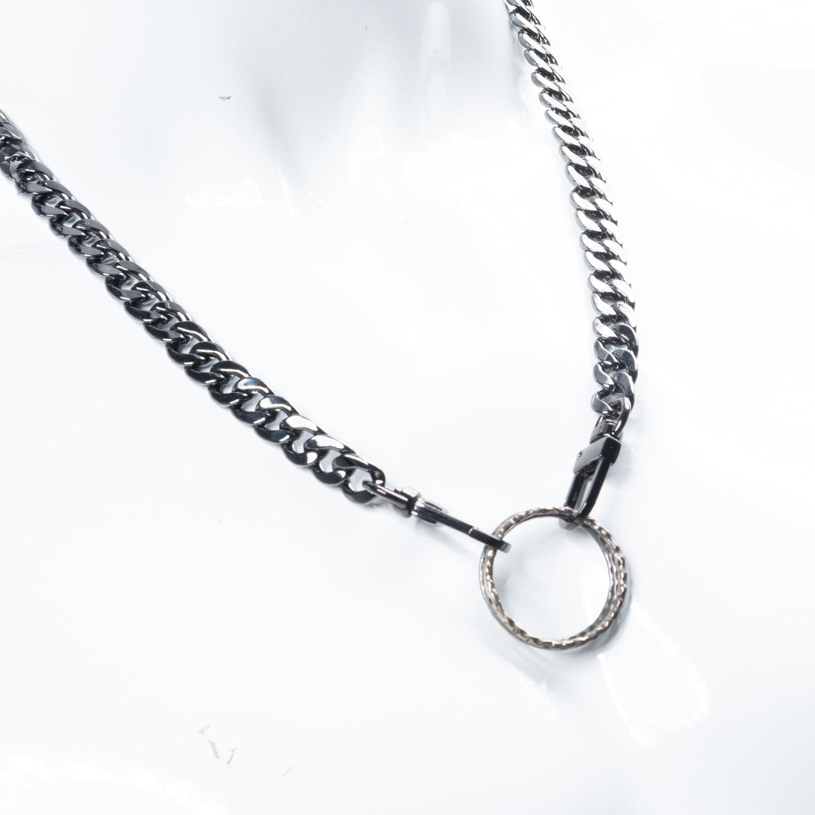 Custom Chop Shop Accessory Wornstar Custom Necklace Chain - Vintage Metal Tone - Double Ring