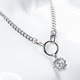 Custom Chop Shop Accessory Wornstar Custom Necklace Chain With Metal Chaos Charm