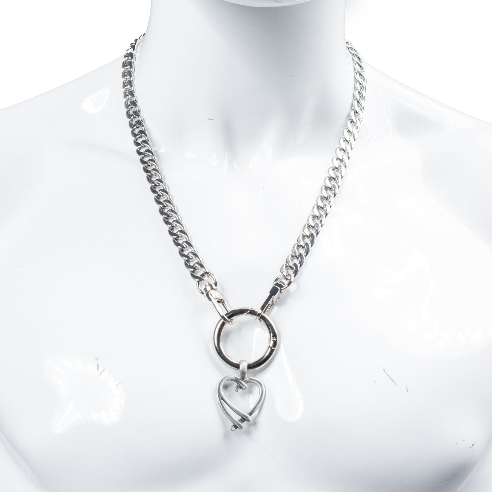 Custom Chop Shop Accessory Wornstar Custom Necklace Chain With Metal Heart Charm