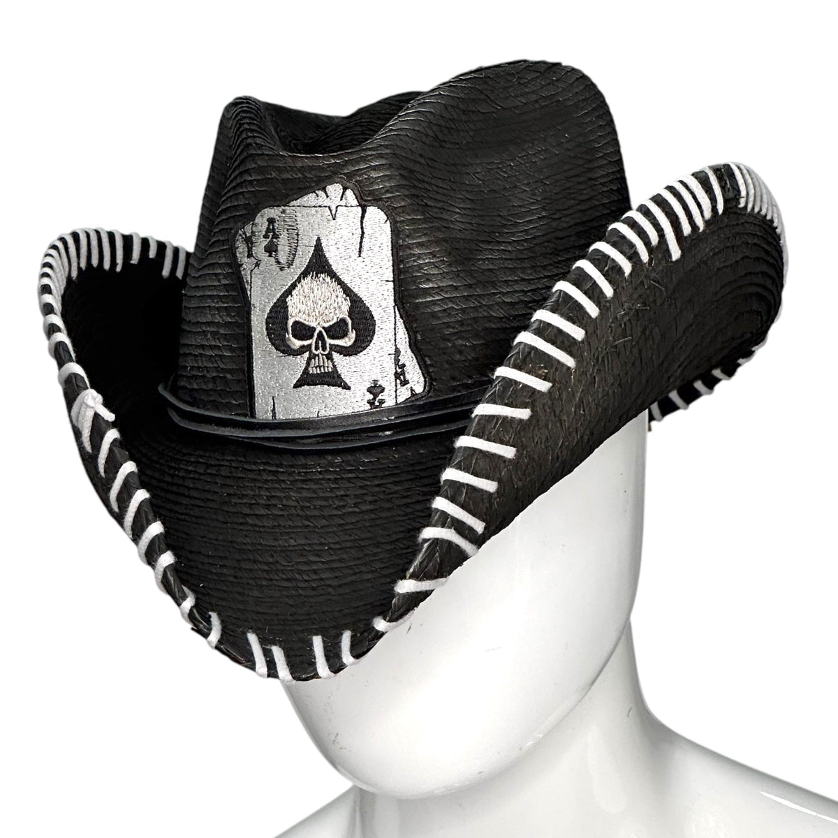 Custom Chop Shop Accessory Wornstar Custom Rocker Hat - Ace Patch Hand stitched hat - Ready to ship