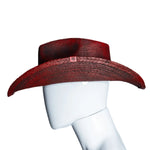 Custom Chop Shop Accessory Wornstar Custom Rocker Hat - Black Cherry Red
