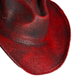 Custom Chop Shop Accessory Wornstar Custom Rocker Hat - Black Cherry Red