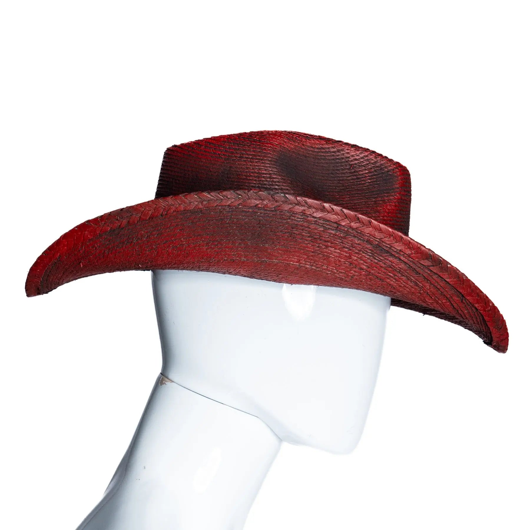 Custom Chop Shop Accessory Wornstar Custom Rocker Hat - Black Cherry Red