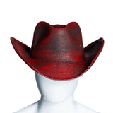Custom Chop Shop Accessory Wornstar Custom Rocker Hat - Black Cherry Red