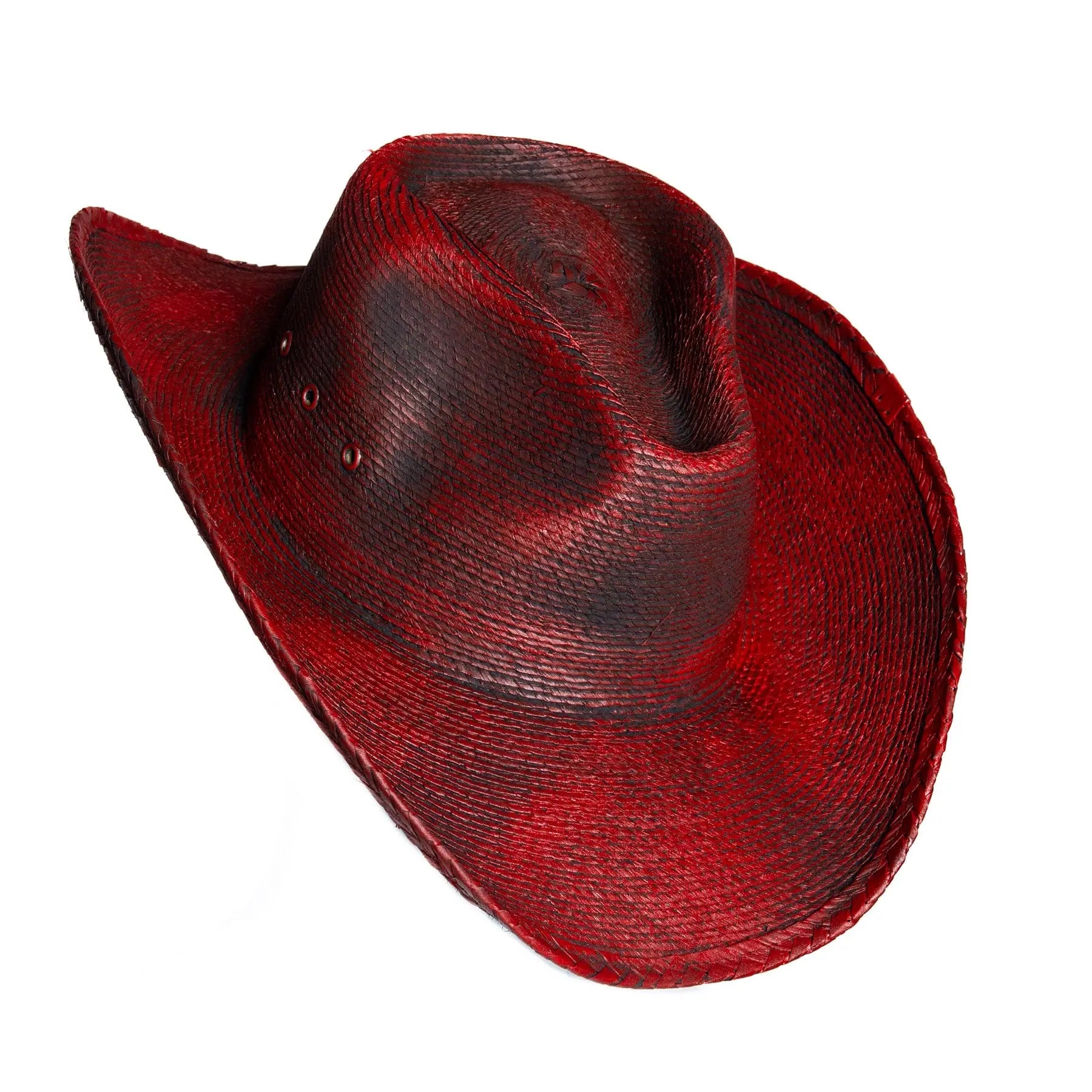 Custom Chop Shop Accessory Wornstar Custom Rocker Hat - Black Cherry Red