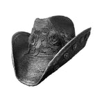 Custom Chop Shop Accessory Wornstar Custom Rocker Hat - Black Crosses and Roses