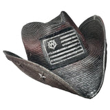 Custom Chop Shop Accessory Wornstar Custom Rocker Hat - Flag and Stars