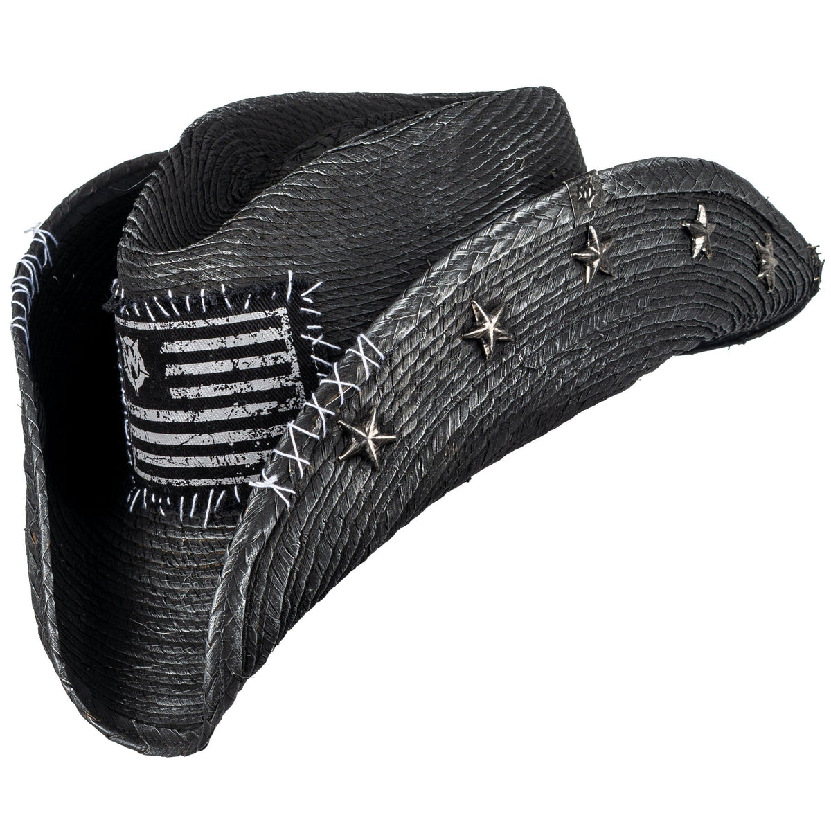 Custom Chop Shop Accessory Wornstar Custom Rocker Hat - Flag and Stars - Ready to Ship