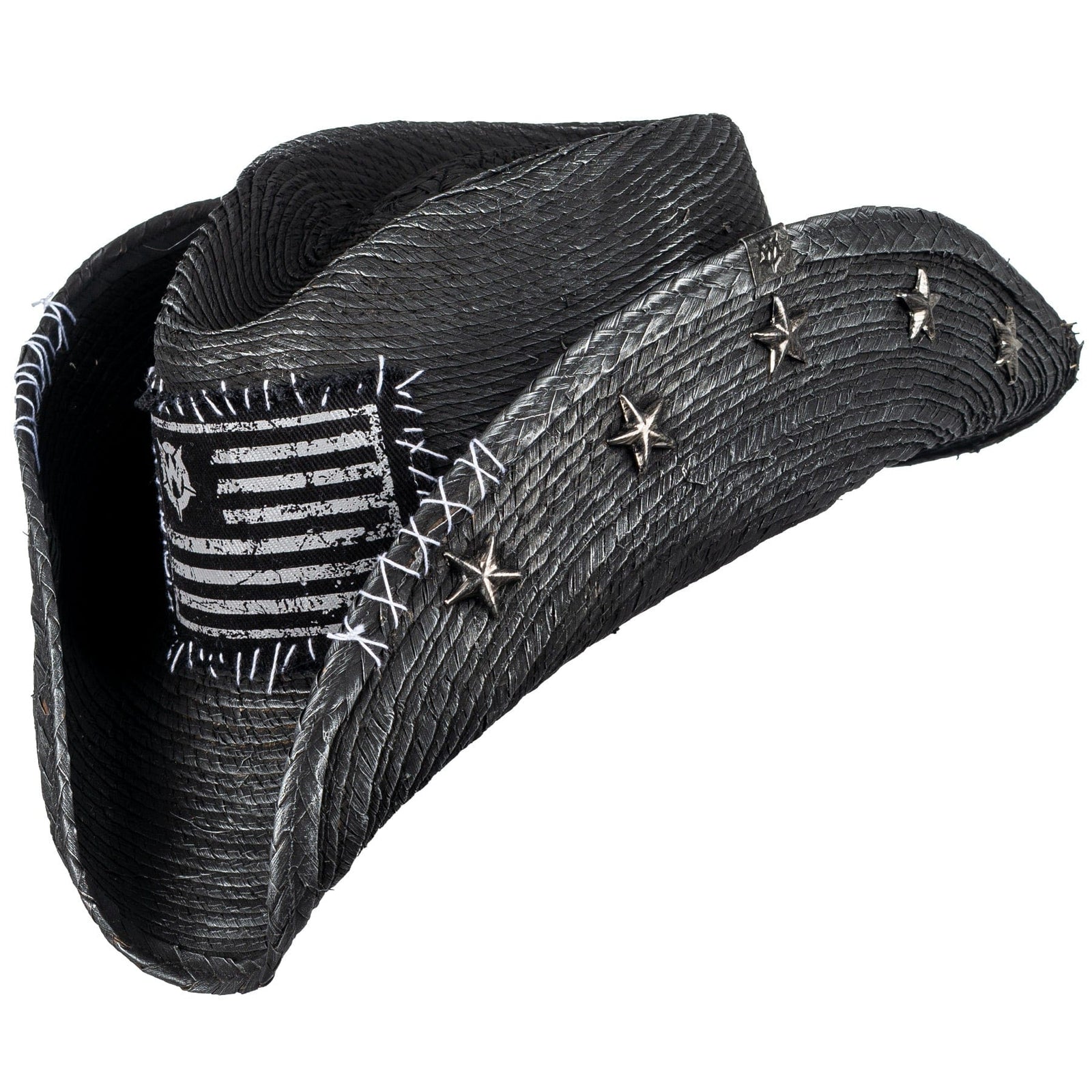 Custom Chop Shop Accessory Wornstar Custom Rocker Hat - Flag and Stars - Ready to Ship