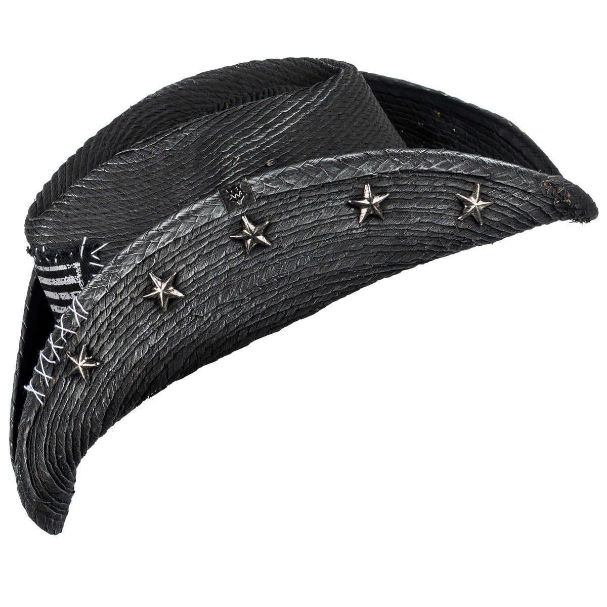 Custom Chop Shop Accessory Wornstar Custom Rocker Hat - Flag and Stars - Ready to Ship