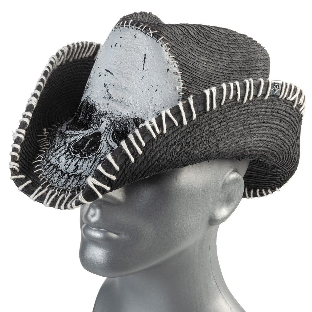 Wornstar Custom Rocker Hat - Phantom White Stitched