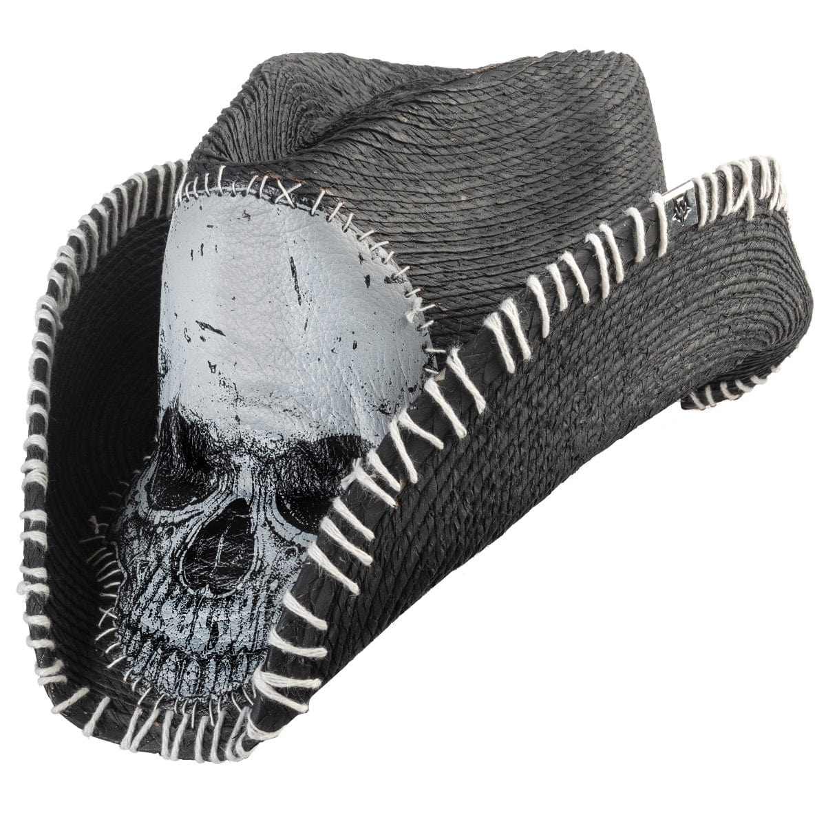 Wornstar Custom Rocker Cowboy Hat - Phantom White Stitched