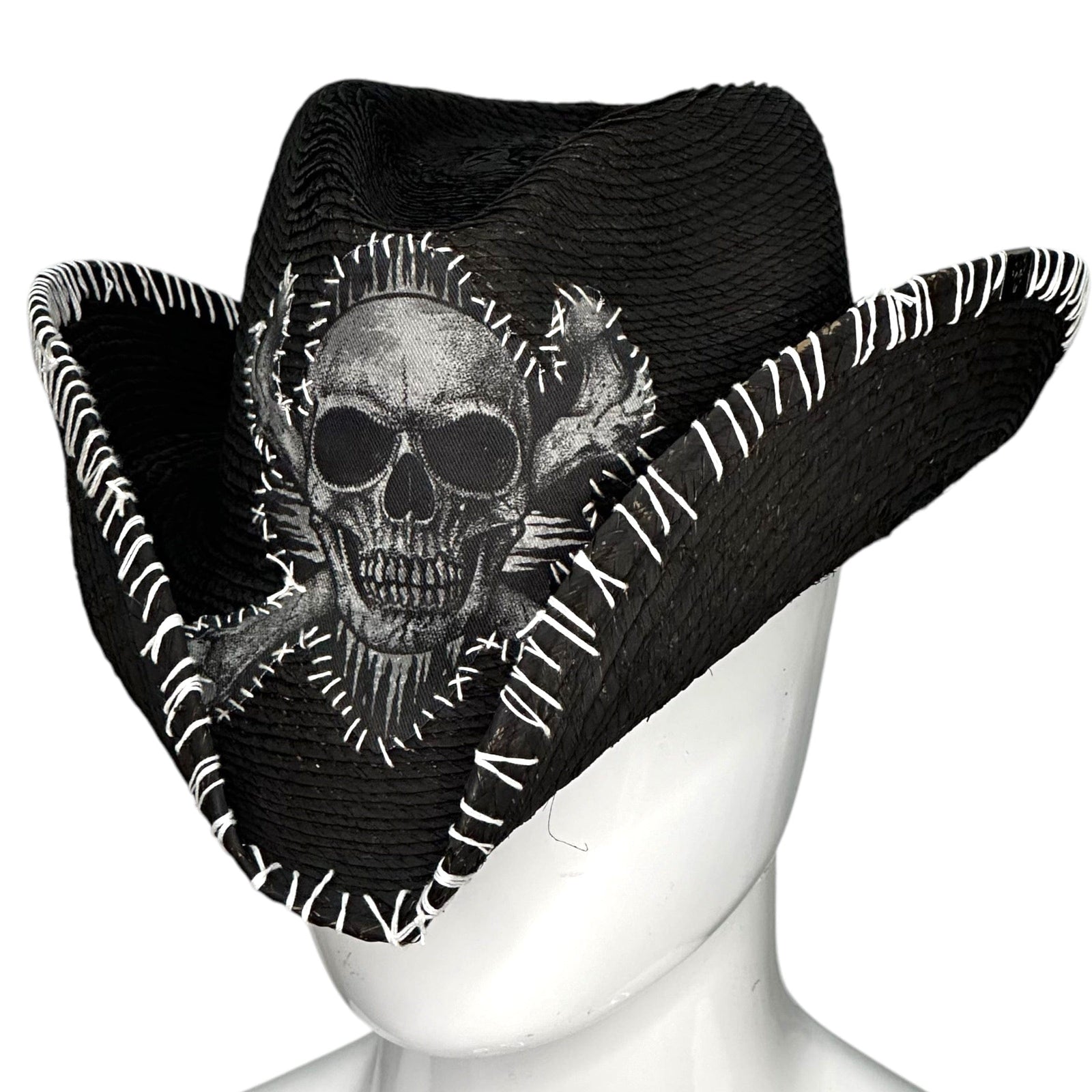 Custom Chop Shop Accessory Wornstar Custom Rocker Hat - Hand stitched aura patch - Ready to ship