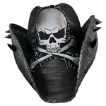 Custom Chop Shop Accessory Wornstar Custom Rocker Hat - Handstitched Skull with Spikes - Ready to Ship