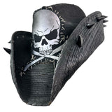 Custom Chop Shop Accessory Wornstar Custom Rocker Hat - Handstitched Skull with Spikes - Ready to Ship