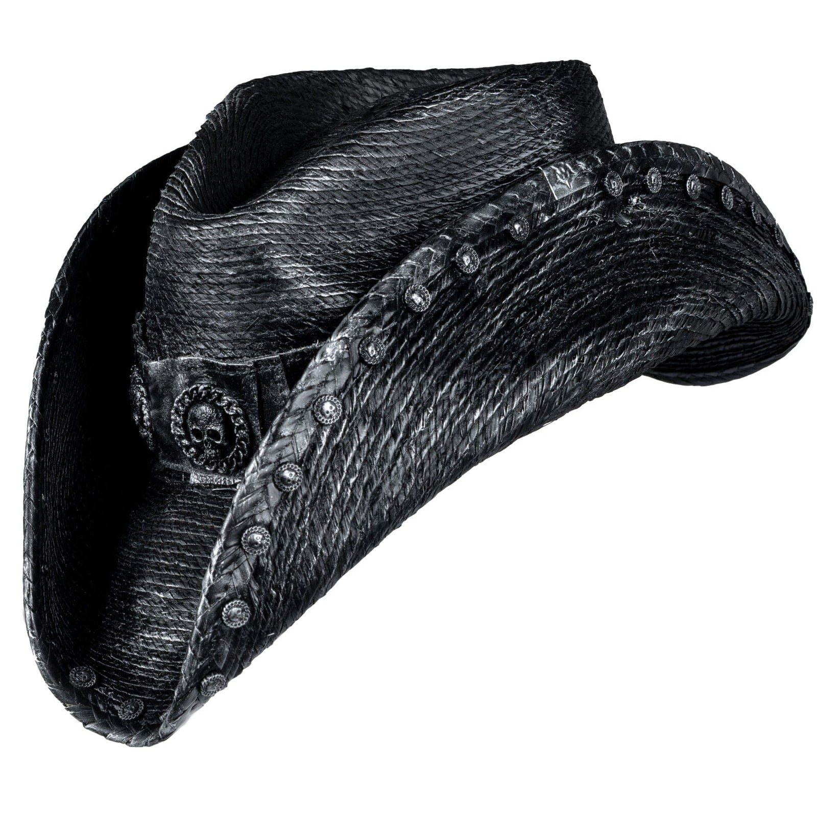 Custom Chop Shop Accessory Wornstar Custom Rocker Hat - Ready to Ship - Skulls in Chains