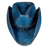 Custom Chop Shop Accessory Wornstar Custom Rocker Hat - Ready to Ship - Starred Electric Blue