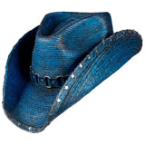 Custom Chop Shop Accessory Wornstar Custom Rocker Hat - Ready to Ship - Starred Electric Blue