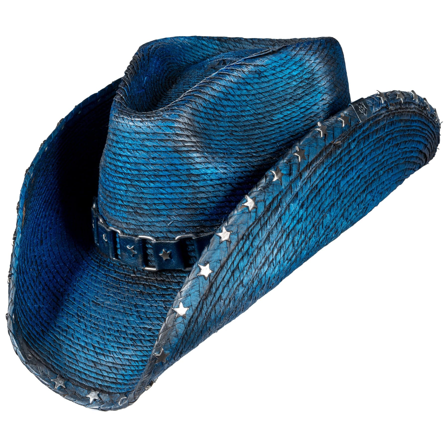 Custom Chop Shop Accessory Wornstar Custom Rocker Hat - Ready to Ship - Starred Electric Blue
