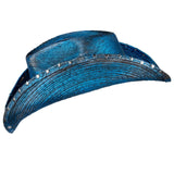 Custom Chop Shop Accessory Wornstar Custom Rocker Hat - Ready to Ship - Starred Electric Blue