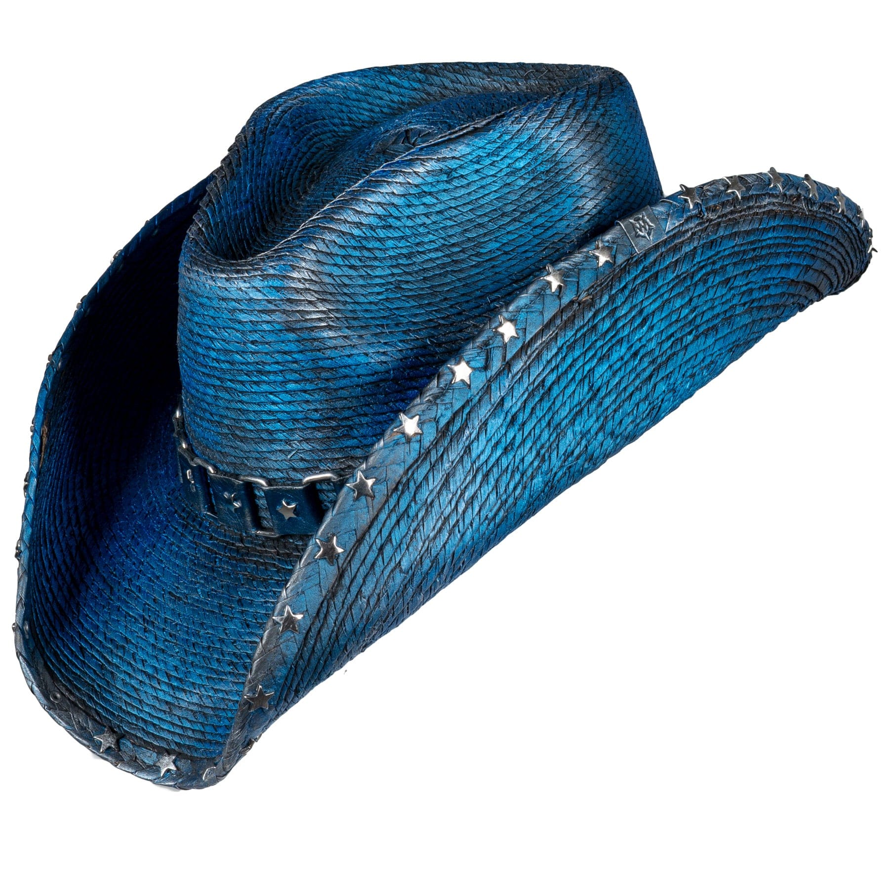 Custom Chop Shop Accessory Wornstar Custom Rocker Hat - Ready to Ship - Starred Electric Blue