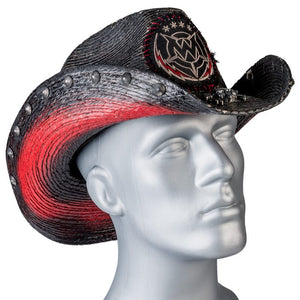 Custom Chop Shop Accessory Wornstar Custom Rocker Hat - Red Lightning