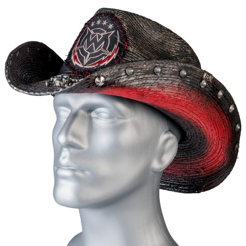 Custom Chop Shop Accessory Wornstar Custom Rocker Hat - Red Lightning