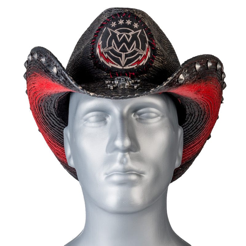 Custom Chop Shop Accessory Wornstar Custom Rocker Hat - Red Lightning