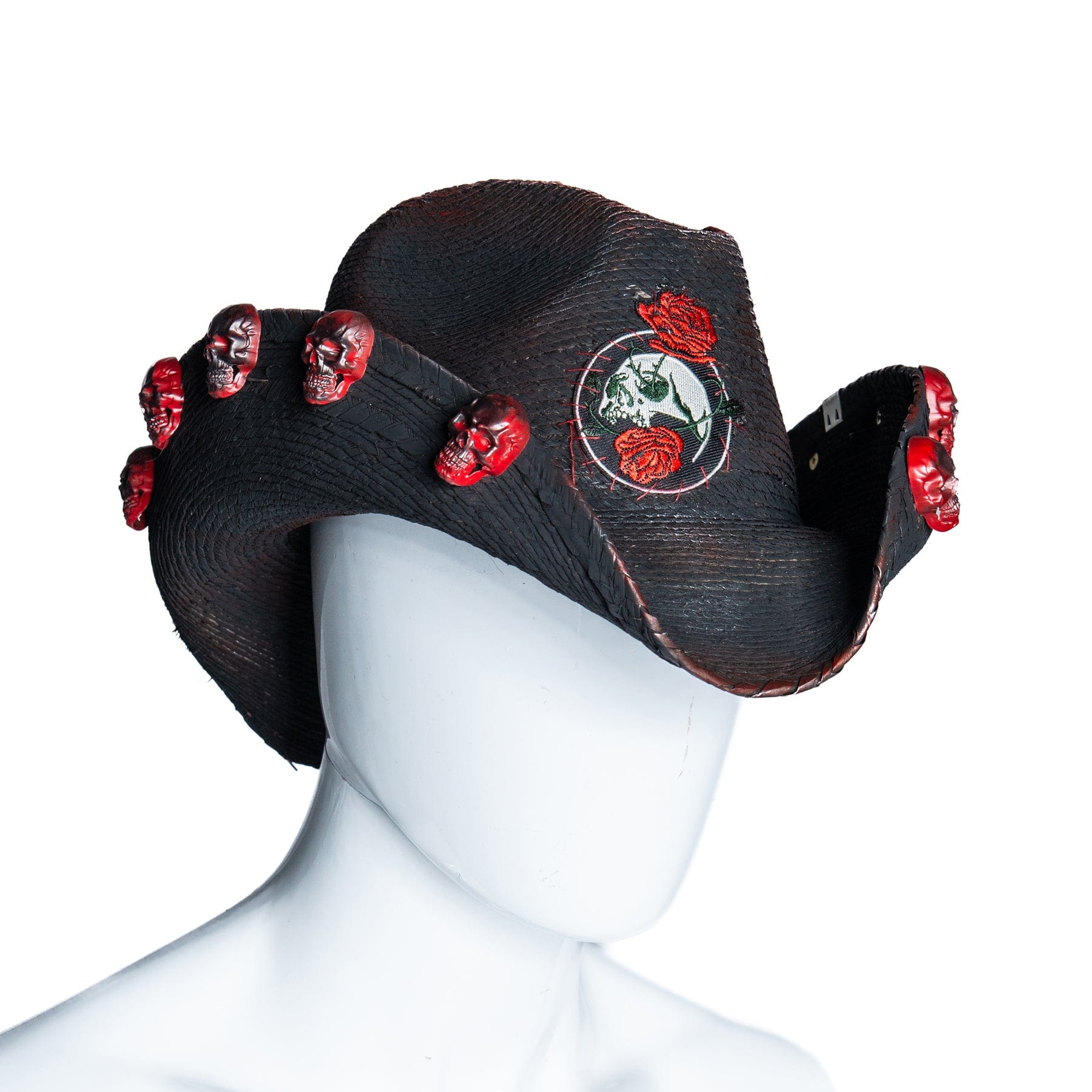 Custom Chop Shop Accessory Wornstar Custom Rocker Hat - Skulls and Roses