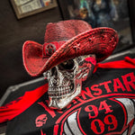 Custom Chop Shop Accessory Wornstar Custom Rocker Hat - Starred Crimson