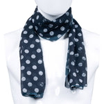 Custom Chop Shop Accessory Wornstar Custom Scarf - Black and White Dots