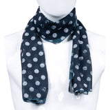 Custom Chop Shop Accessory Wornstar Custom Scarf - Black and White Dots