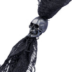 Custom Chop Shop Accessory Wornstar Custom Scarf - Black with Metal Skulls