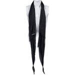 Custom Chop Shop Accessory Wornstar Custom Scarf - Black with Metal Skulls