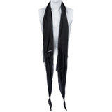 Custom Chop Shop Accessory Wornstar Custom Scarf - Black with Metal Skulls