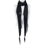 Custom Chop Shop Accessory Wornstar Custom Scarf - Black with Metal Skulls