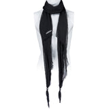 Custom Chop Shop Accessory Wornstar Custom Scarf - Black with Metal Skulls