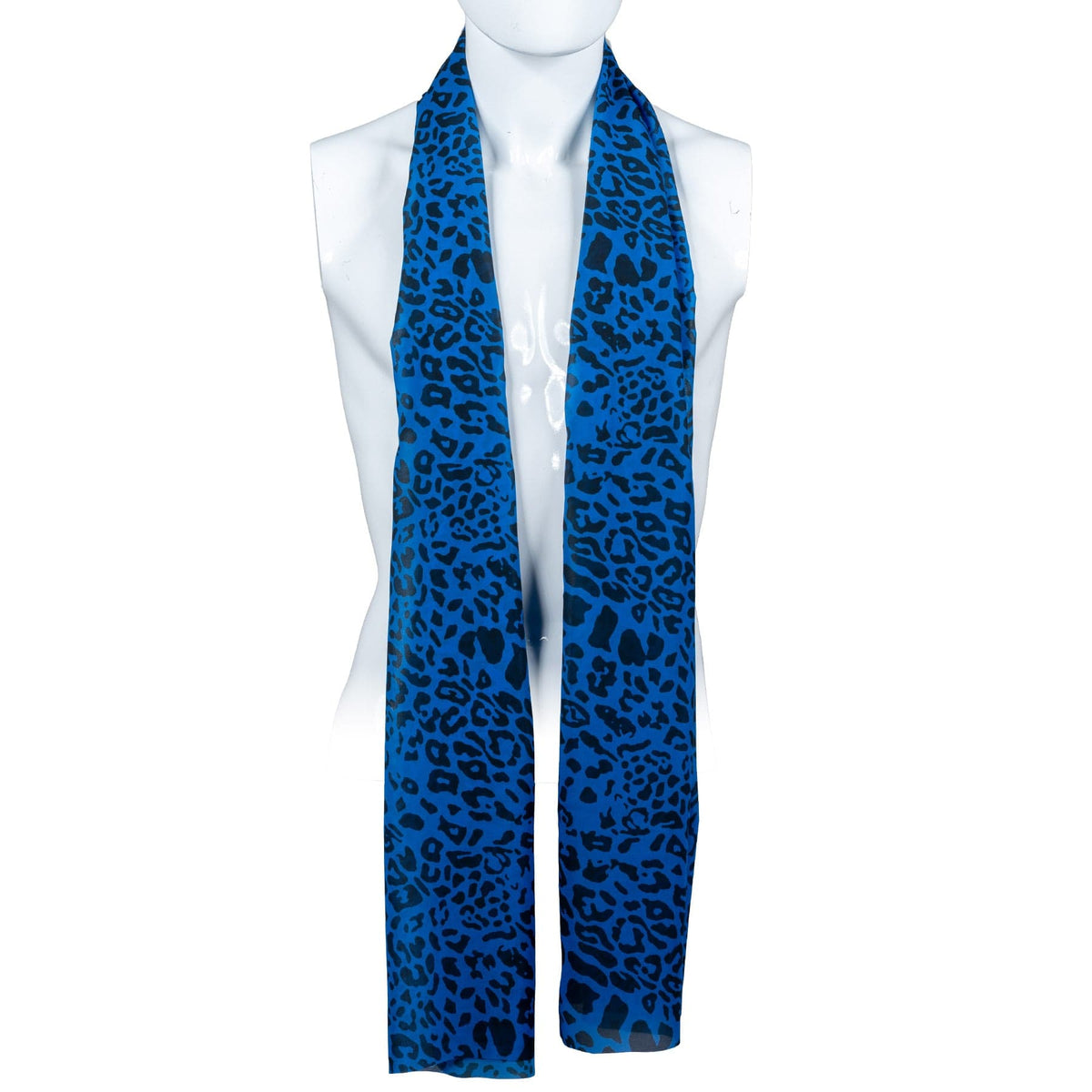 Custom Chop Shop Accessory Wornstar Custom Scarf - Blue Leopard