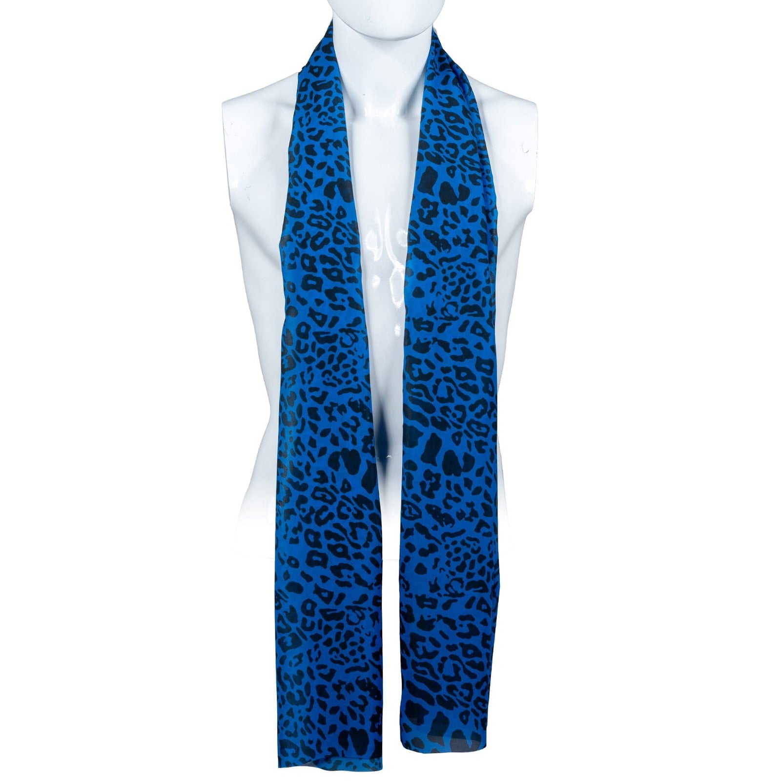 Custom Chop Shop Accessory Wornstar Custom Scarf - Blue Leopard
