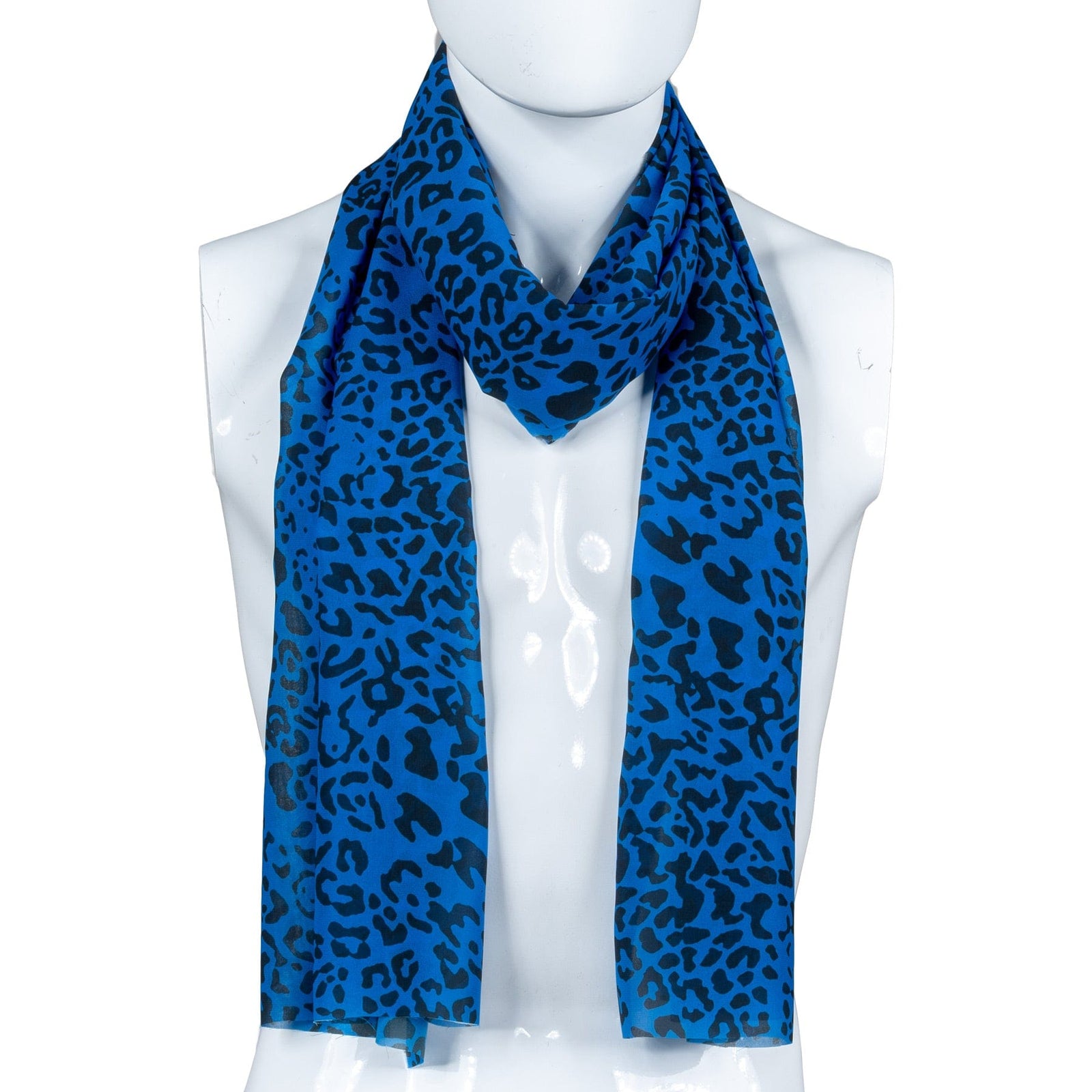 Custom Chop Shop Accessory Wornstar Custom Scarf - Blue Leopard