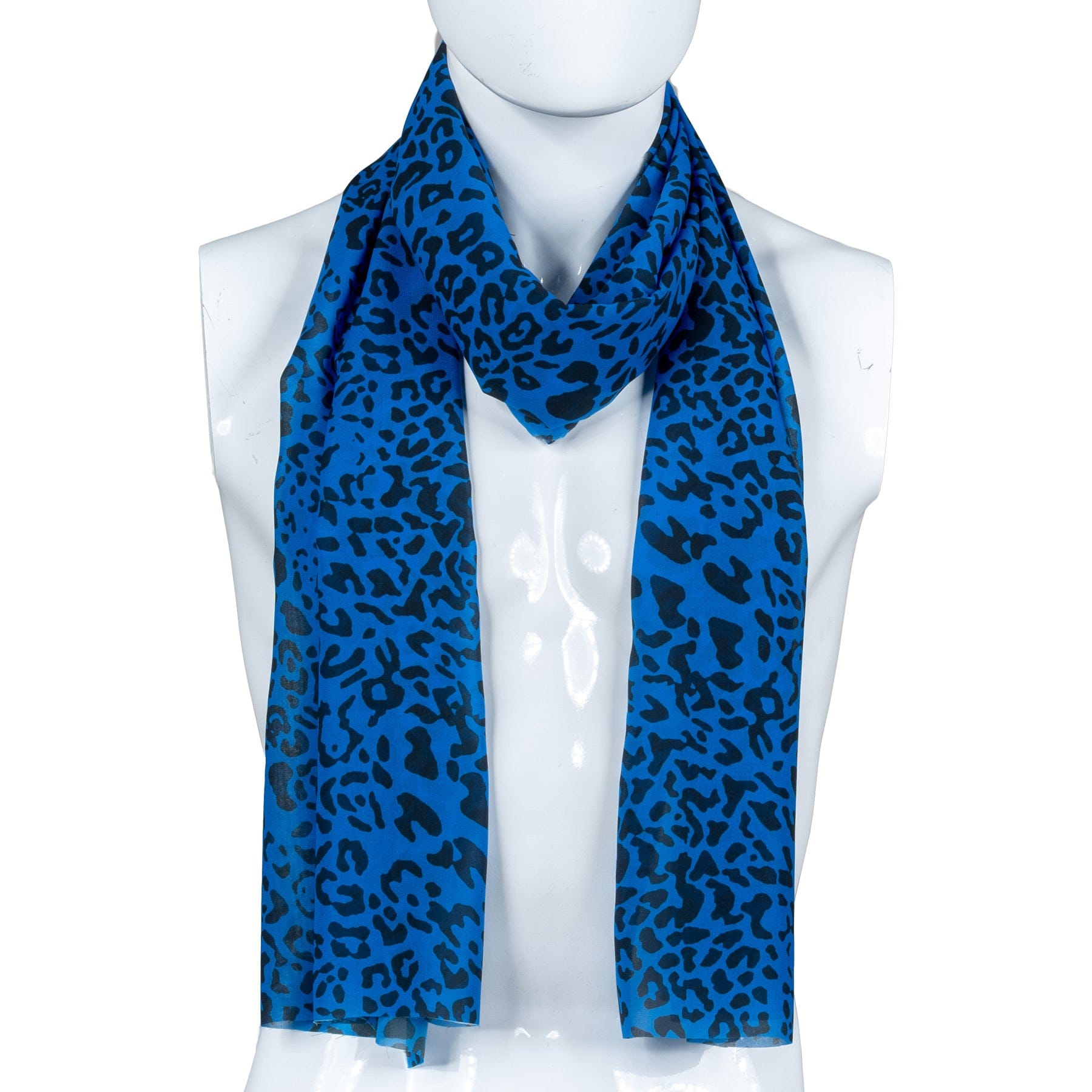 Custom Chop Shop Accessory Wornstar Custom Scarf - Blue Leopard