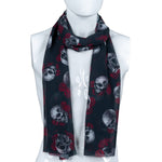 Custom Chop Shop Accessory Wornstar Custom Scarf - Skulls and Roses