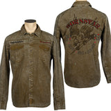 Custom Chop Shop Button Down Wornstar Custom Shirt - WSCS25-010 - Ready to Ship - Size XL