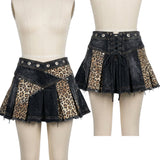 Custom Chop Shop Dress Wornstar Custom Skirt - Leopard - Pleated