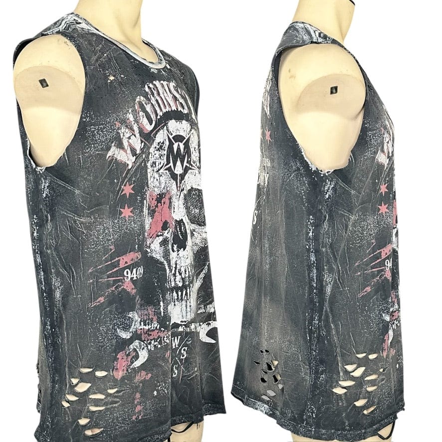 Custom Chop Shop T-Shirt Wornstar Custom - Sleeveless Cut Tee - Death Mechanic